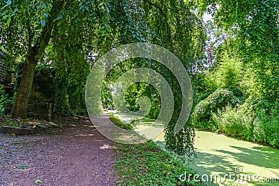 Delaware Canal Towpath, New Hope, PA Stock Photo