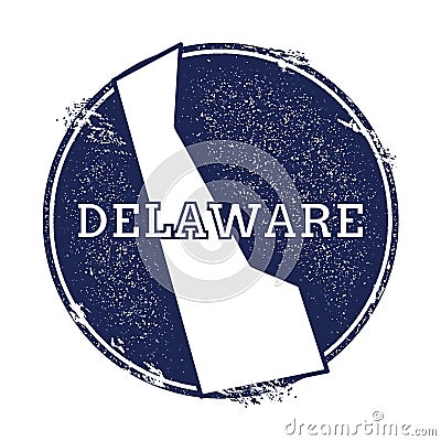Delaware vector map. Vector Illustration