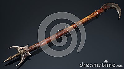 The Delcor Dagger: A Spiked Weapon Of Fantasy Stock Photo