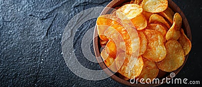 Delectable Crispy Potato Snacks Highlighting Irresistible Golden French Fries And Chips Individually Stock Photo