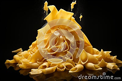 Delectable Pasta cheese. Generate Ai Stock Photo