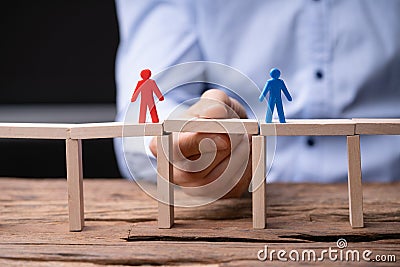 Delegation And Mediation Between People Stock Photo