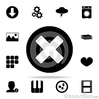 delete character icon. web icons universal set for web and mobile Stock Photo