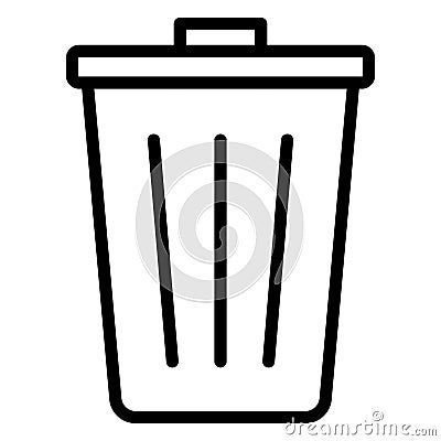 Delete, dustbin Vector icon which can easily modify Vector Illustration