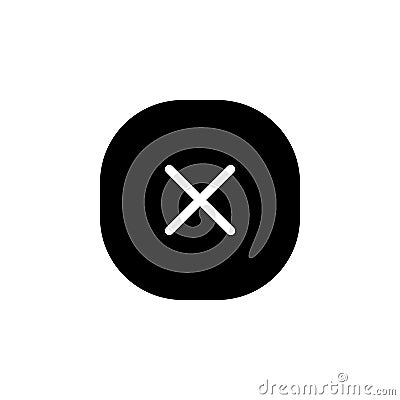 Delete, minus, remove and mathematics icon. Perfect for application, web, logo, game and presentation template. icon design solid Vector Illustration