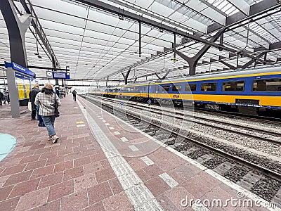 Delft Central Station, the Netherlands Editorial Stock Photo