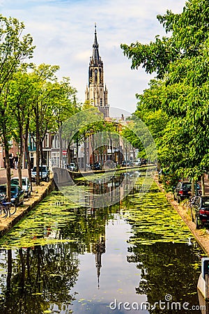 Delft, Zuid-Holland, Netherlands. Editorial Stock Photo