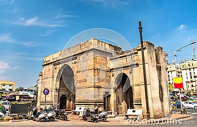 Delhi Gate in Ahmedabad, Gujarat State of India Editorial Stock Photo