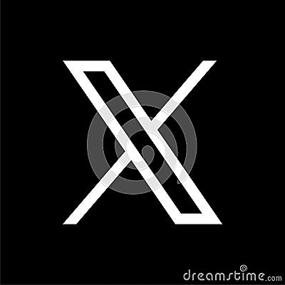 Delhi, INDIA - July 25, 2023: new 2023 twitter logo X icon design Editorial Stock Photo