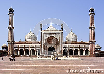 Delhi mosque Editorial Stock Photo