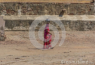 At the border with Pakistan, the welcoming and colorful people of Rajasthan Editorial Stock Photo