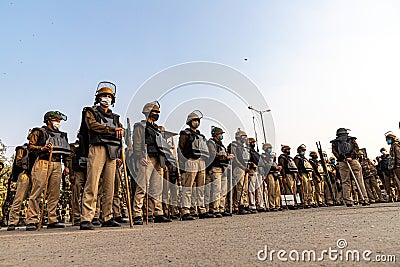 Farmers are protesting against the new farmer law passed by indian government Editorial Stock Photo