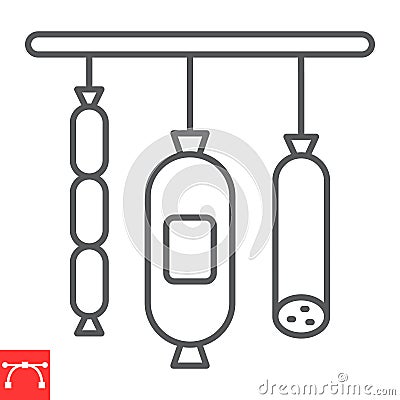 Deli line icon Vector Illustration