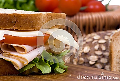 Deli Sandwich Stock Photo