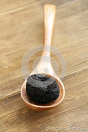 Delicacy mushroom black truffle Stock Photo