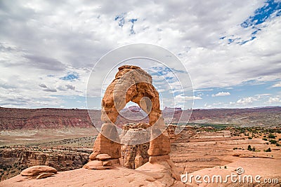 Delicate Arch in Arches National Park, Utah, USA Stock Photo