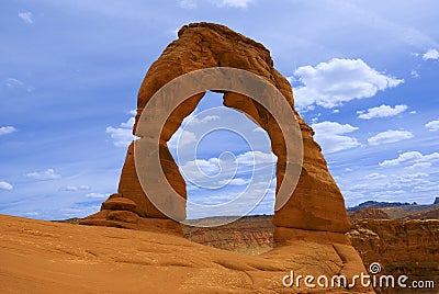 Delicate Arch in Moab, Utah Stock Photo