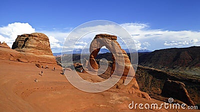 Delicate Arch is probably the most famous arch in the world. Utha, USA Stock Photo