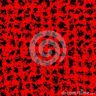 Delicate black ink dots on red background seamless pattern. Soft abstract geometric pattern. Dots specks, flecks, stains seamless Stock Photo