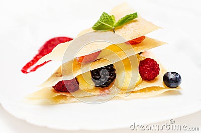 Delicate dessert Stock Photo