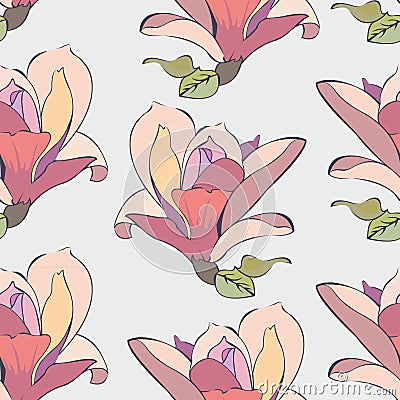 Delicate flowers Vector Illustration