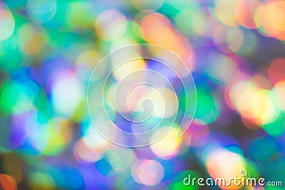 Delicate glitter bokeh rainbow background. Creative and moody color of the picture Stock Photo