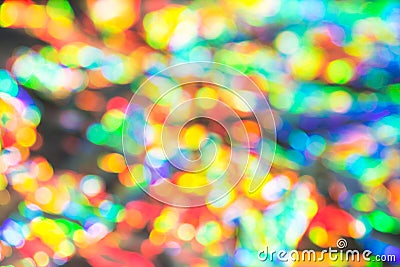 Delicate glitter bokeh rainbow background. Creative and moody color of the picture. Stock Photo