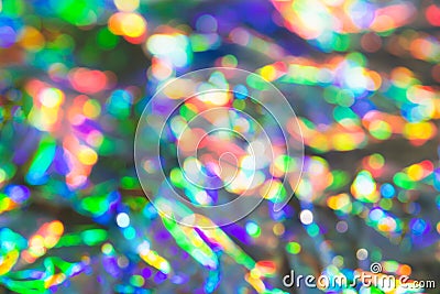 Delicate glitter bokeh rainbow background. Creative and moody color of the picture. Stock Photo