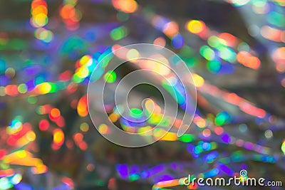 Delicate glitter bokeh rainbow background. Creative and moody color of the picture. Stock Photo