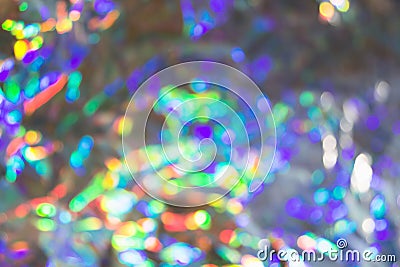 Delicate glitter bokeh rainbow background. Creative and moody color of the picture. Stock Photo