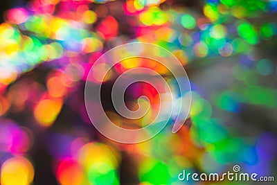 Delicate glitter bokeh rainbow background. Creative and moody color of the picture Stock Photo