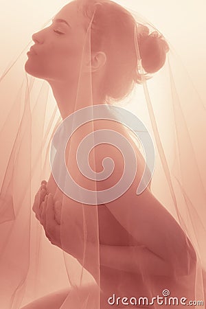 Delicate nude Stock Photo