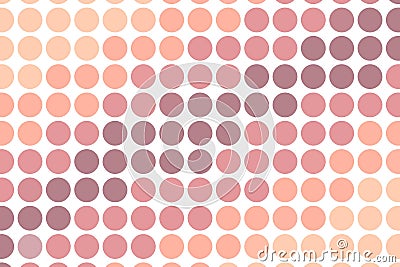 Delicate orange and peach hexagonal dot pattern with a smooth gradient effect. Abstract geometric background concept Stock Photo