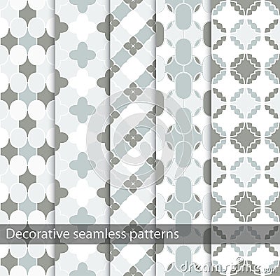 Delicate ornamental patterns - seamless. Vector Illustration