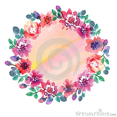 Delicate pale color watercolor background. Stock Photo