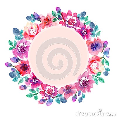 Delicate pale color watercolor background. Stock Photo