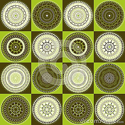 Delicate pattern with circles Stock Photo