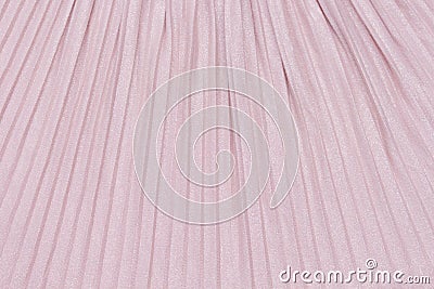 Delicate pink, nude plisse background. geometric cloth lines. Fabric, textile close up Stock Photo