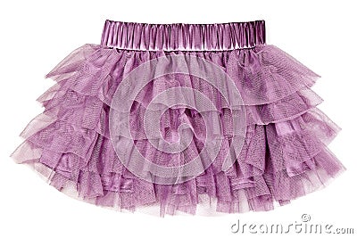 Delicate purple skirt Stock Photo