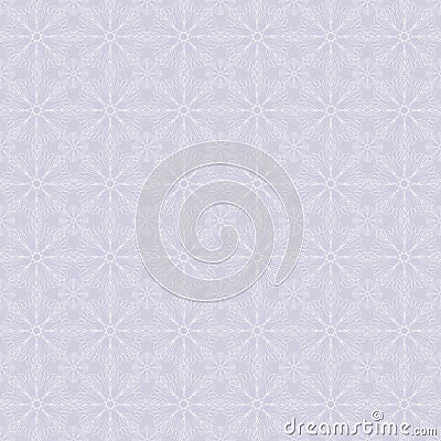 Delicate seamless pattern. Vector background. Stylized white flowers. Vector Illustration