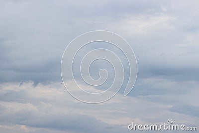 Delicate sky background. Heavenly, gentle empty background. White and blue atmosphere. Fantastic soft white clouds Stock Photo