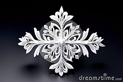 delicate snowflake a delicate snowflake with intricate designs i Stock Photo