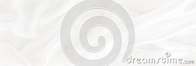 Delicate white cloth with gentle, flowing texture. Soft fabric with light folds, creating an airy texture. Light background. AI Stock Photo