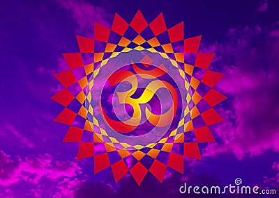 Delicate Ð¾penwork mandala on sky background in blue and purple tone. Video Stock Photo