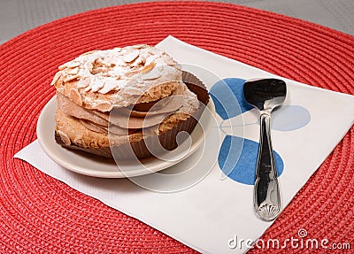 Almond cake Stock Photo