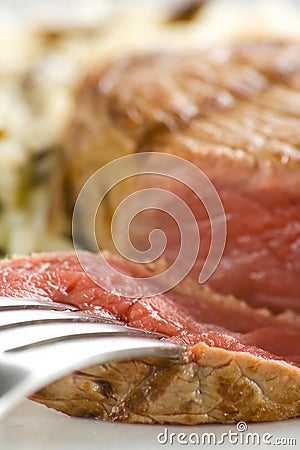 Delicious beef grilled Stock Photo