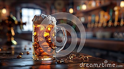 Delicious Beer Lager Drink Mead Tavern Alcohol Drinking Good Times Local Bar Stock Photo