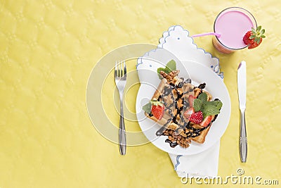 Delicious breakfast Stock Photo