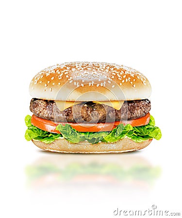 Delicious burger Stock Photo