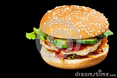 A delicious burger Stock Photo